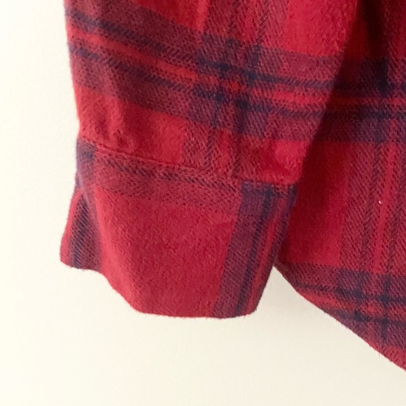 Madewell Flannel Oversized Ex-Boyfriend Shirt in Windowpane - Picture 13 of 16
